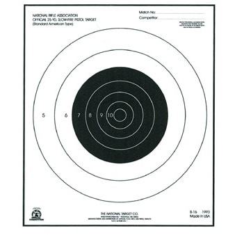 National Target Official Nra Competition Targets Pistol